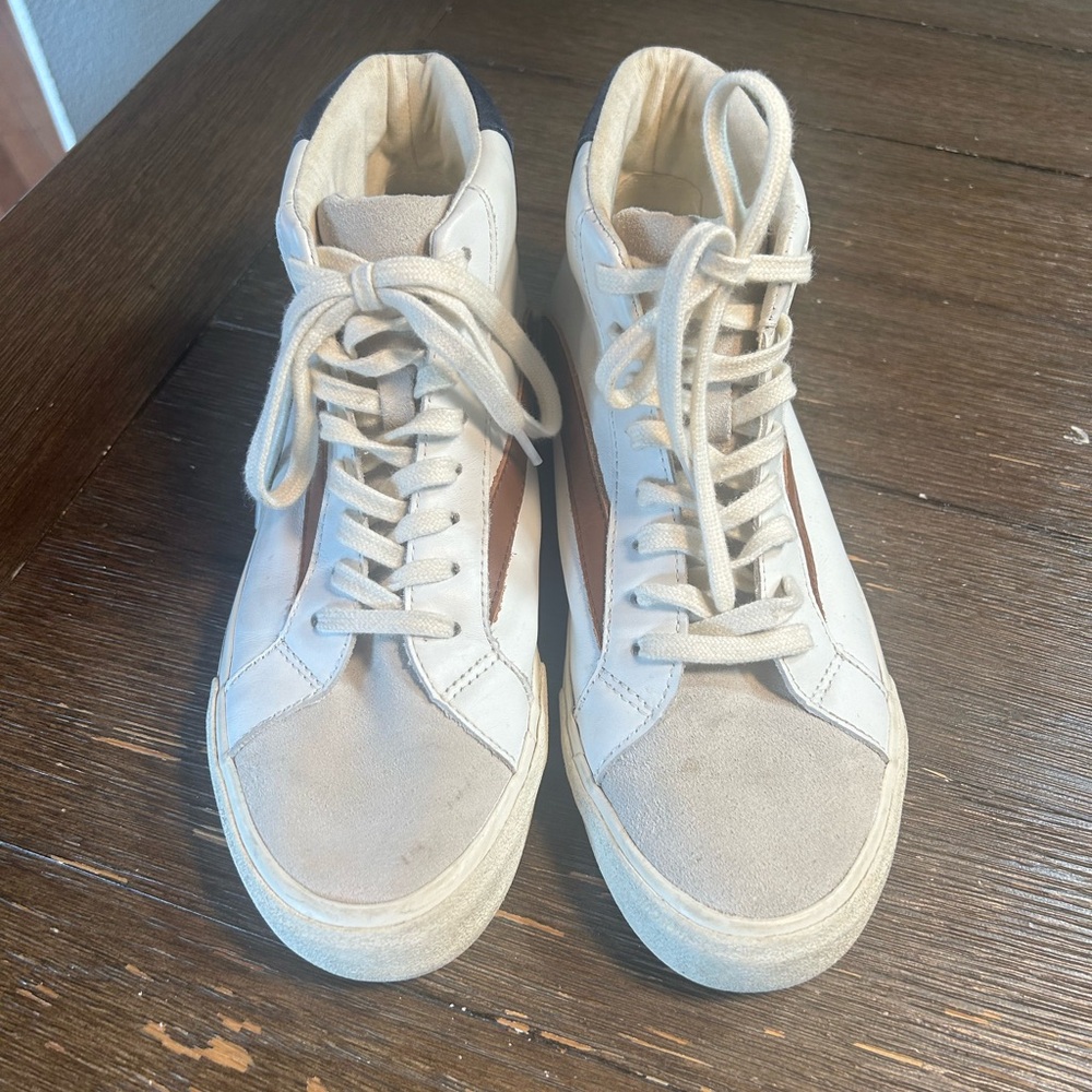 Madewell Sidewalk Leather sneakers size 8 women 6.5 men - Picture 4 of 12